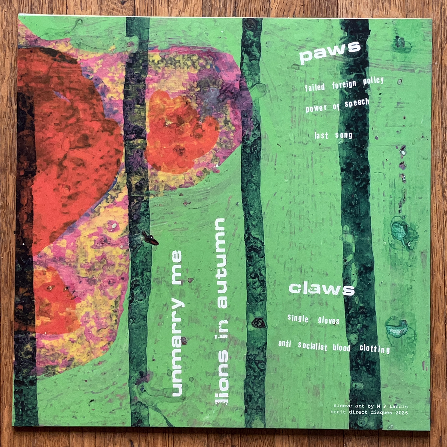 UNMARRY ME - LIONS IN AUTUMN 12" EP - Image 2